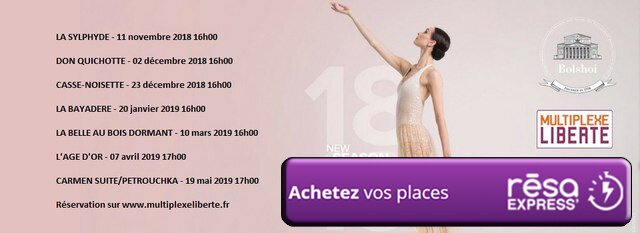 Ballet au Cinma Saison 2018-19